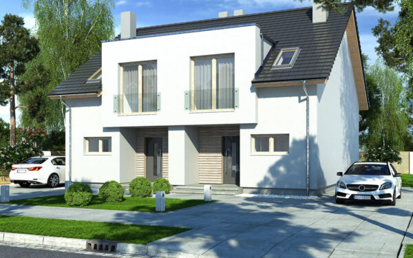 Iskra bliźniak C dwulokalowy widok front
